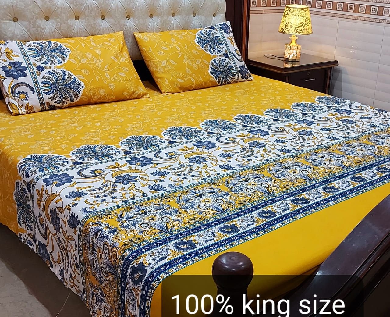 Mustard Mughal Floral Set