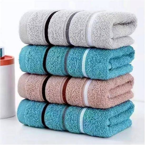 Striped Border Hand Towels